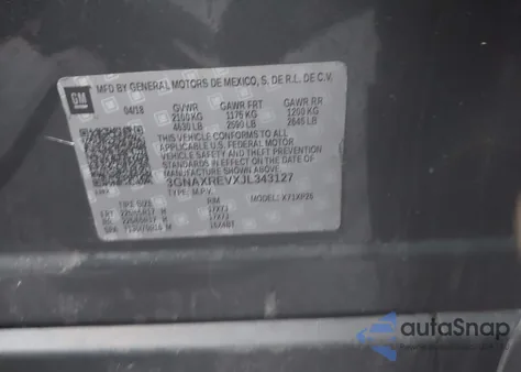 2018 Chevrolet Equinox Ls from USA, damaged, VIN 3GNAXREVXJL343127